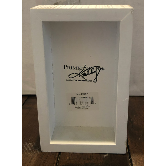 NWT Halloween Primitives Kathy Chalk Art Sign Don't Make Me Flip Witch Switch - Picture 3 of 11